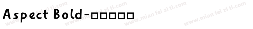 Aspect Bold字体转换